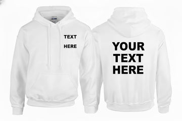 Personalised Hoodie Custom Text or Logo Print | Custom Name Hoodie UK