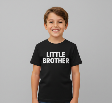 Little Brother Kids T-Shirt – Cute Sibling Shirt for Boys | Family Matching Tee UK