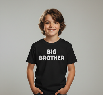 Big Brother Kids T-Shirt – Sibling Announcement Shirt for Boys | Family Matching Tee UK