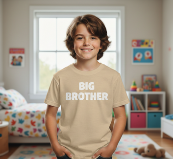 Big Brother Kids T-Shirt – Sibling Announcement Shirt for Boys | Family Matching Tee UK