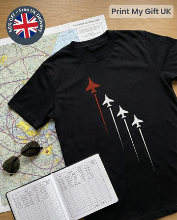 Jet Fighter Airplane T Shirt | Aviation Pilot Aircraft Lover Shirt