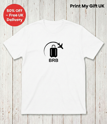 BRB Travel T-Shirt - Funny Airplane Suitcase Graphic Tee for Travellers - Gemini_Generated_Image_1lpiwd1lpiwd1lpi