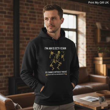Funny Electrician Hoodie | I'm an Electrician Skeleton Electrician Gift