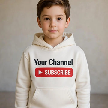 Personalised Kids YouTube Channel Hoodie | Custom Name Kids Hoodie UK